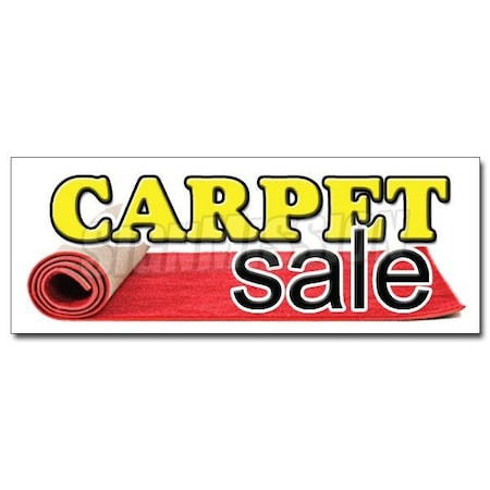 CARPET SALE DECAL Sticker Store Carpeting Oriental Wove Supplies Persian